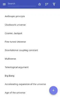 Physical cosmology android App screenshot 9