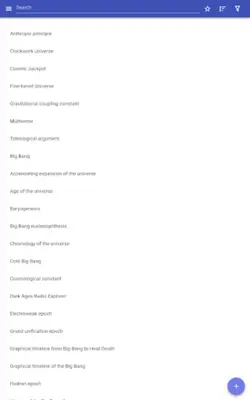 Physical cosmology android App screenshot 4