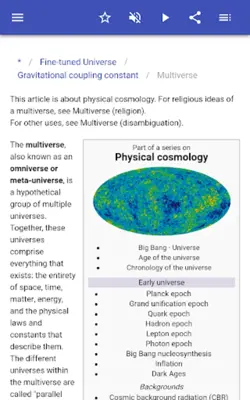 Physical cosmology android App screenshot 6