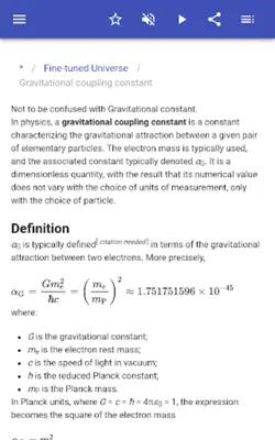 Physical cosmology android App screenshot 7